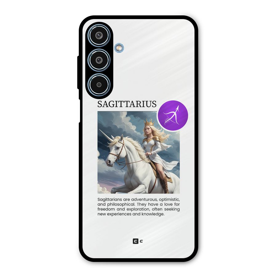 Sparkling Sagittarius Metal Back Case for Galaxy M35