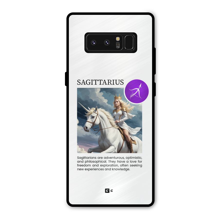 Sparkling Sagittarius Metal Back Case for Galaxy Note 8