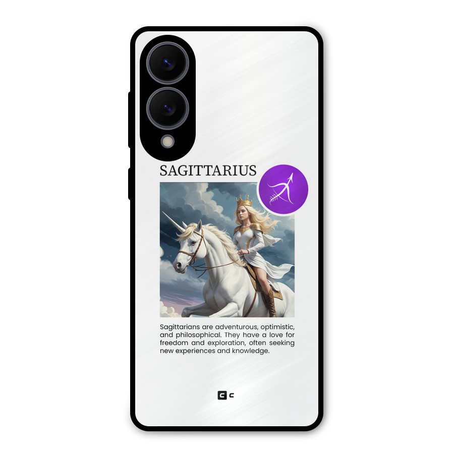 Sparkling Sagittarius Metal Back Case for Galaxy S25 Edge