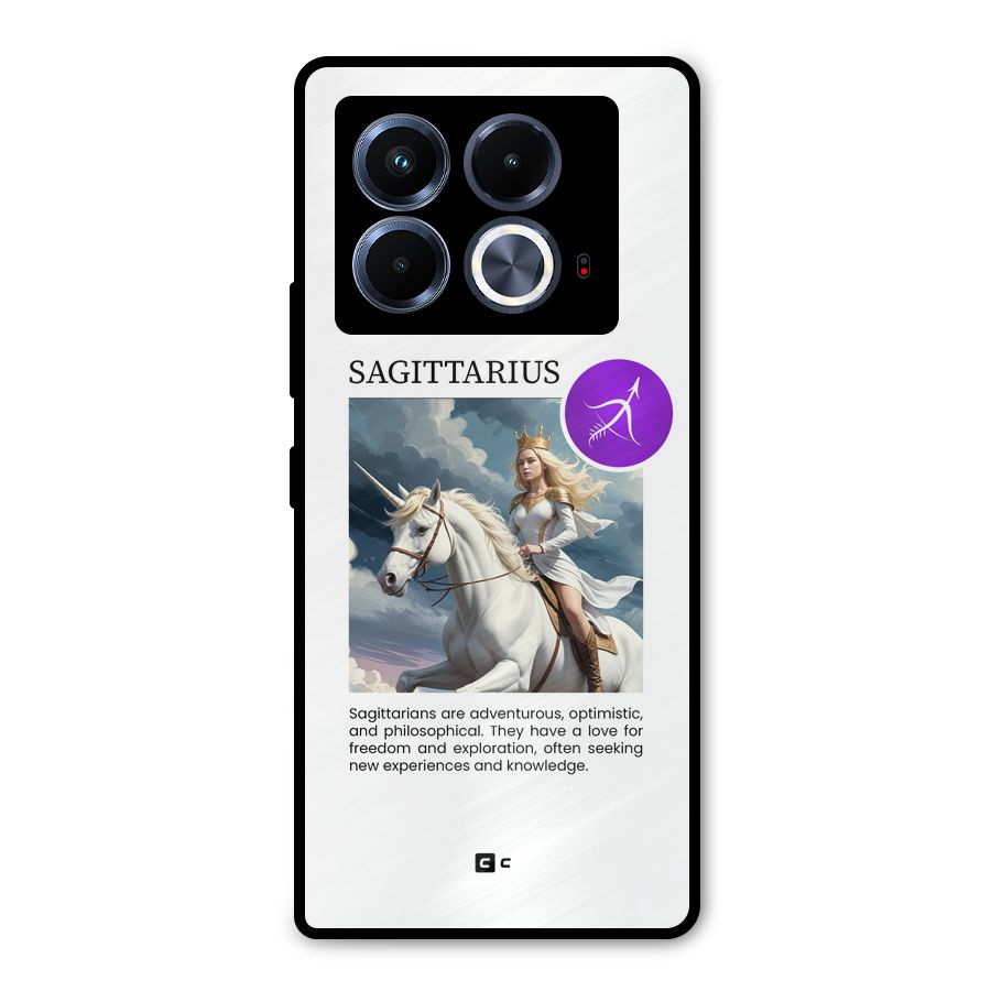 Sparkling Sagittarius Metal Back Case for Infinix Note 40 5G