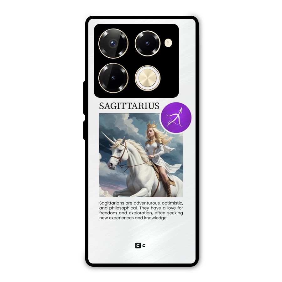 Sparkling Sagittarius Metal Back Case for Infinix Note 40 Pro