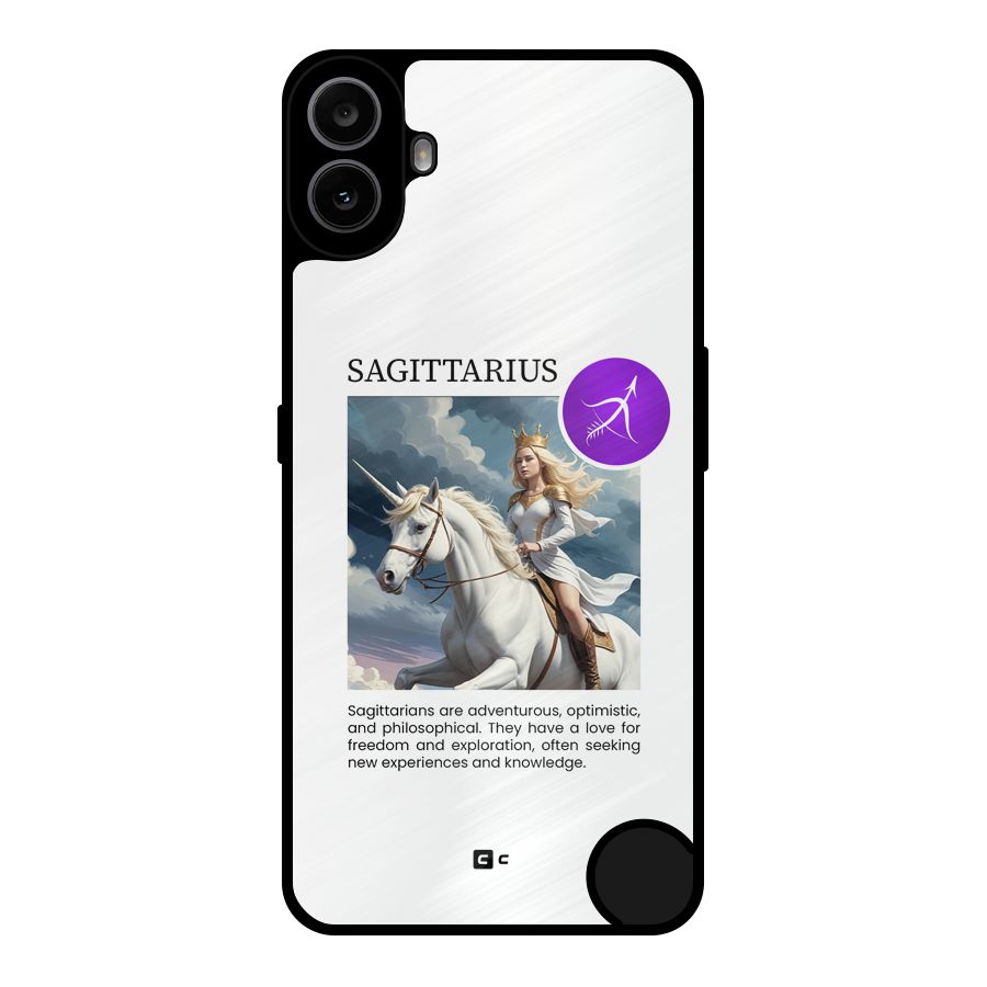 Sparkling Sagittarius Metal Back Case for Nothing CMF Phone 1