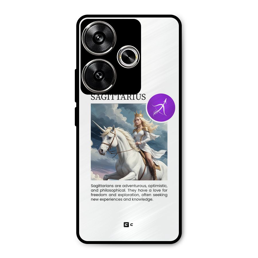 Sparkling Sagittarius Metal Back Case for Poco F6