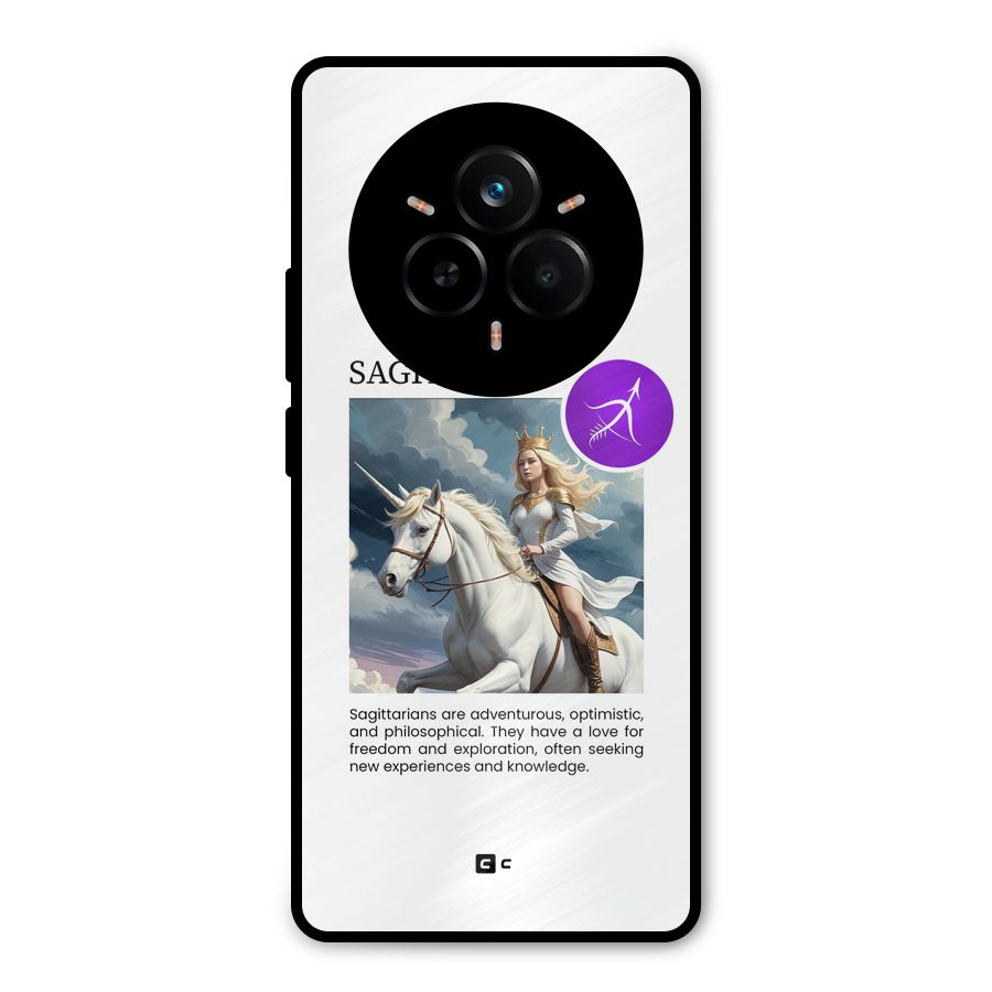 Sparkling Sagittarius Metal Back Case for Realme 14 Pro