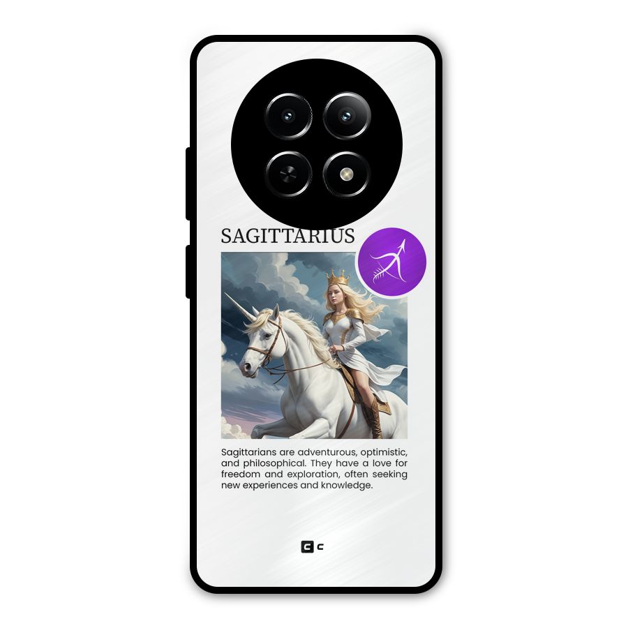 Sparkling Sagittarius Metal Back Case for Realme Narzo N65