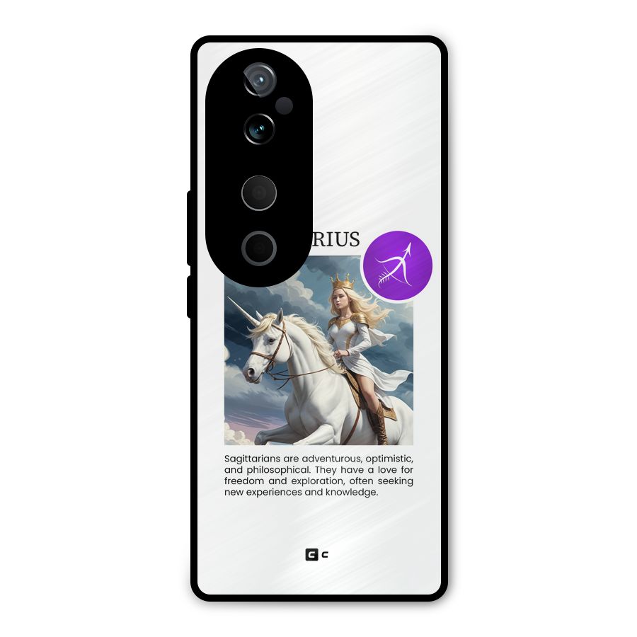 Sparkling Sagittarius Metal Back Case for Vivo T3 Ultra
