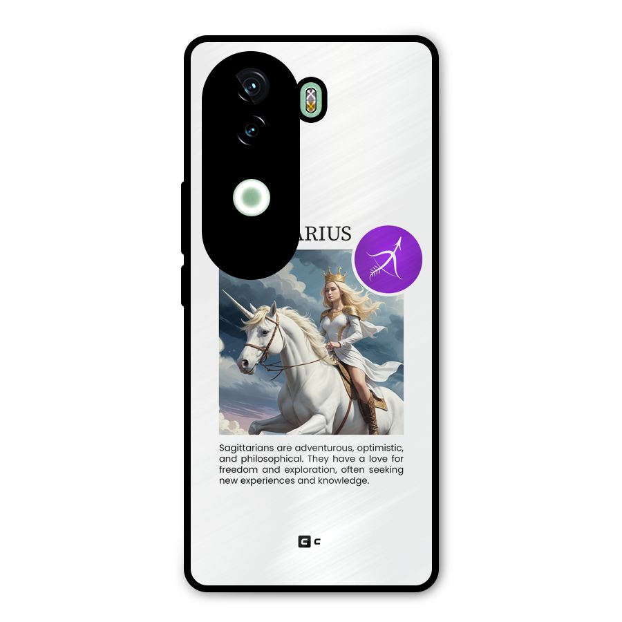 Sparkling Sagittarius Metal Back Case for Vivo V40e