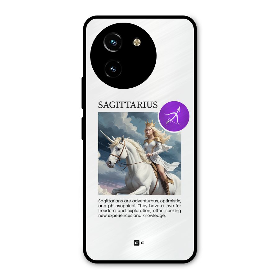 Sparkling Sagittarius Metal Back Case for Vivo Y200i