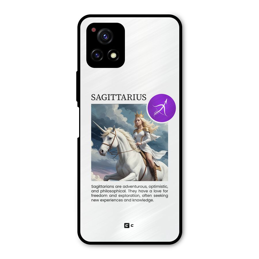Sparkling Sagittarius Metal Back Case for Vivo Y72 5G