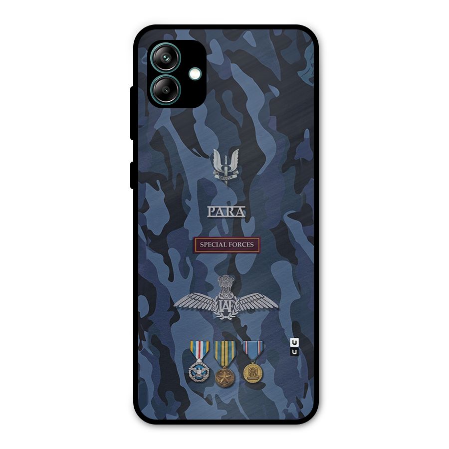 Special Forces Badge Metal Back Case for Galaxy A04