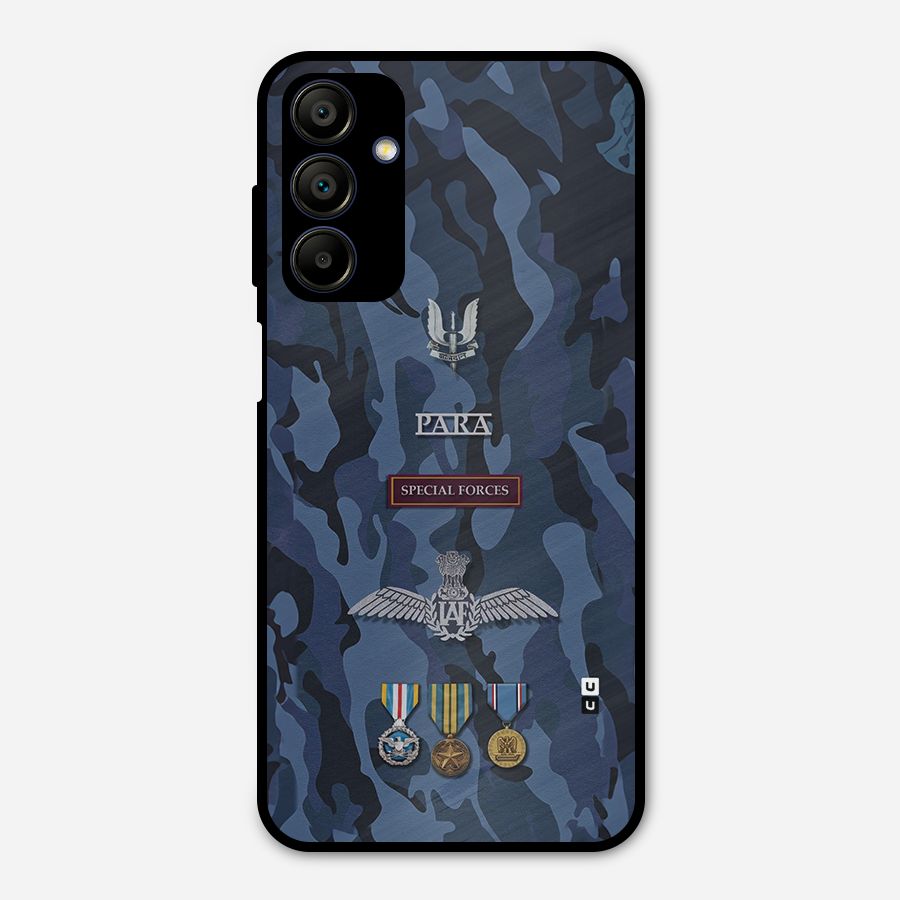 Special Forces Badge Metal Back Case for Galaxy A15 5G