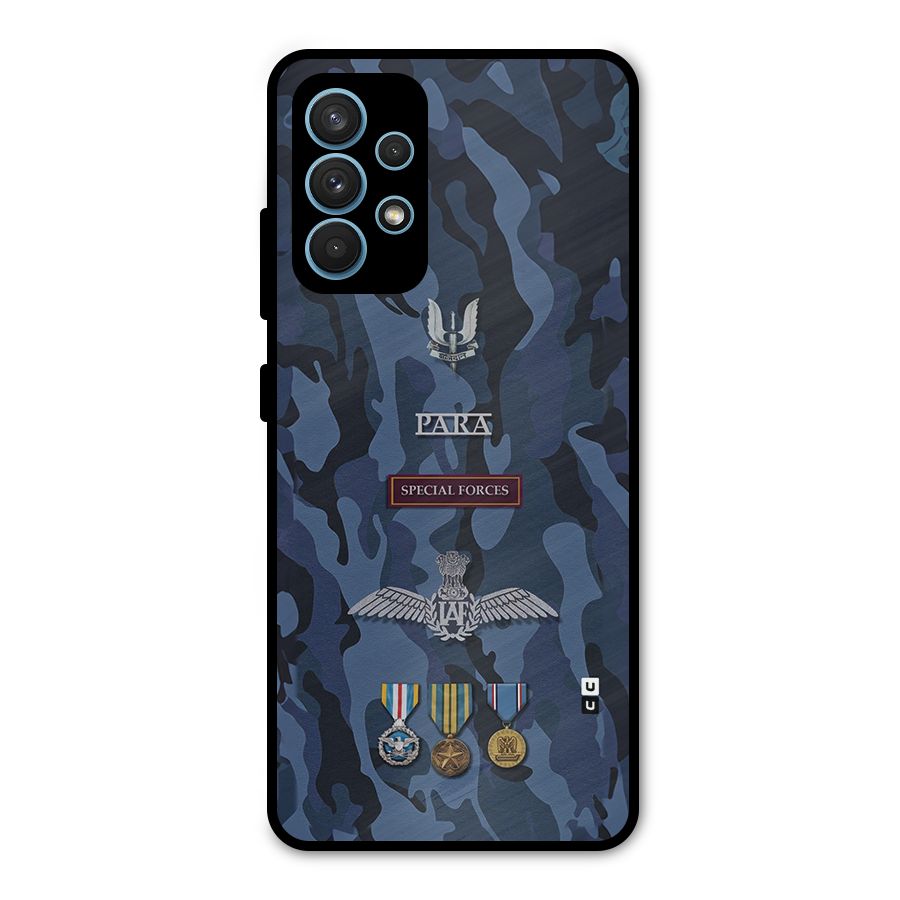 Special Forces Badge Metal Back Case for Galaxy A32