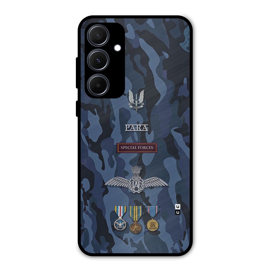 Special Forces Badge Metal Back Case for Galaxy A35