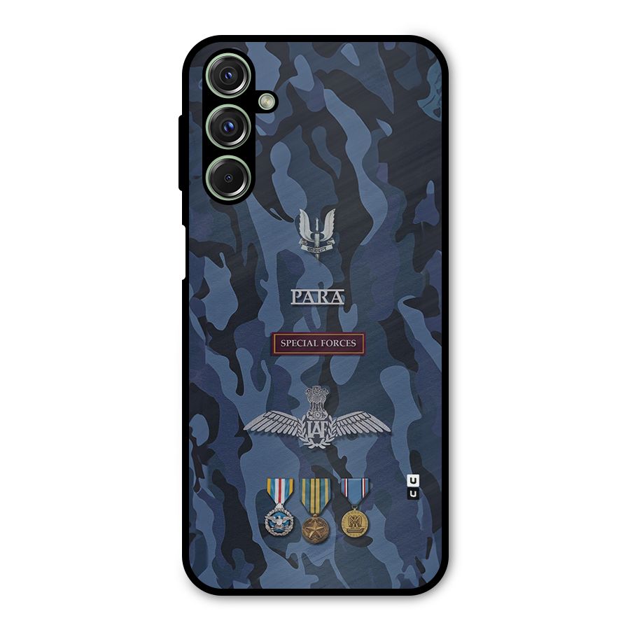 Special Forces Badge Metal Back Case for Galaxy M34