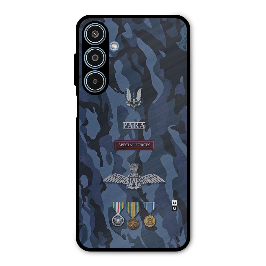 Special Forces Badge Metal Back Case for Galaxy M35