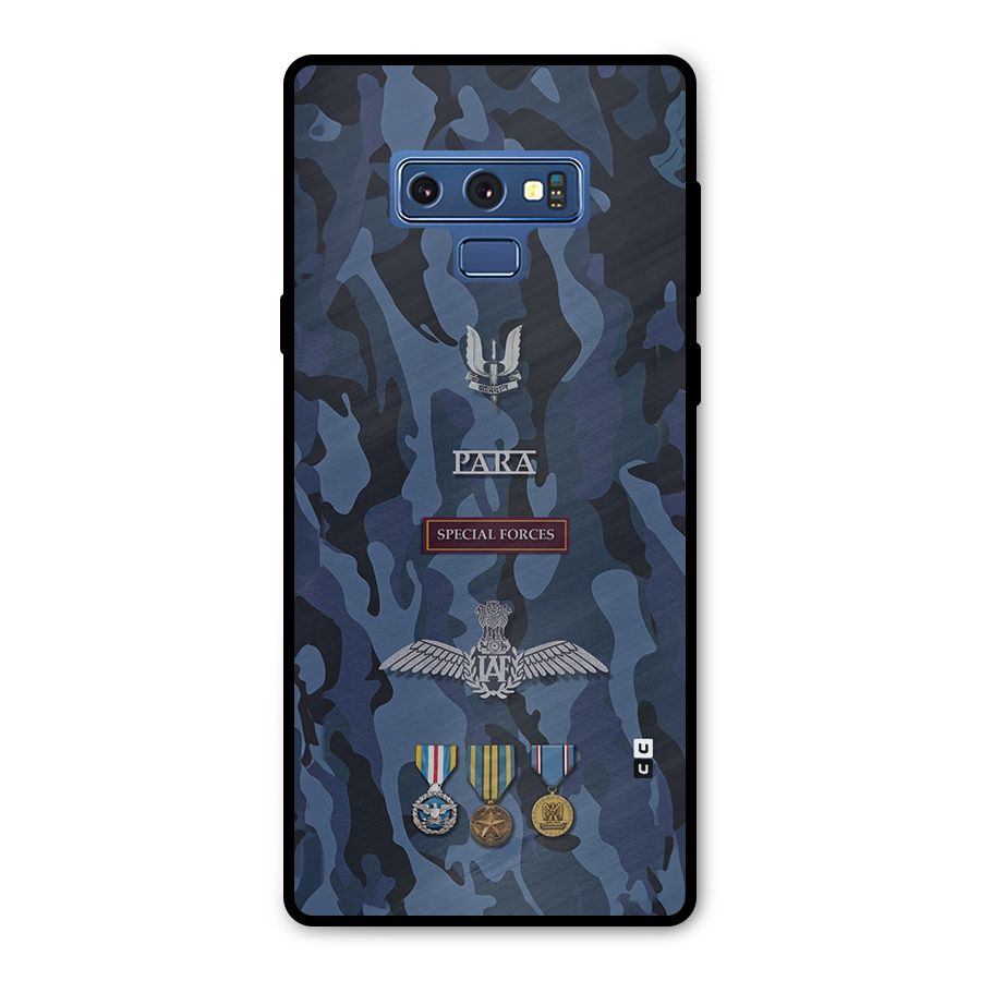 Special Forces Badge Metal Back Case for Galaxy Note 9