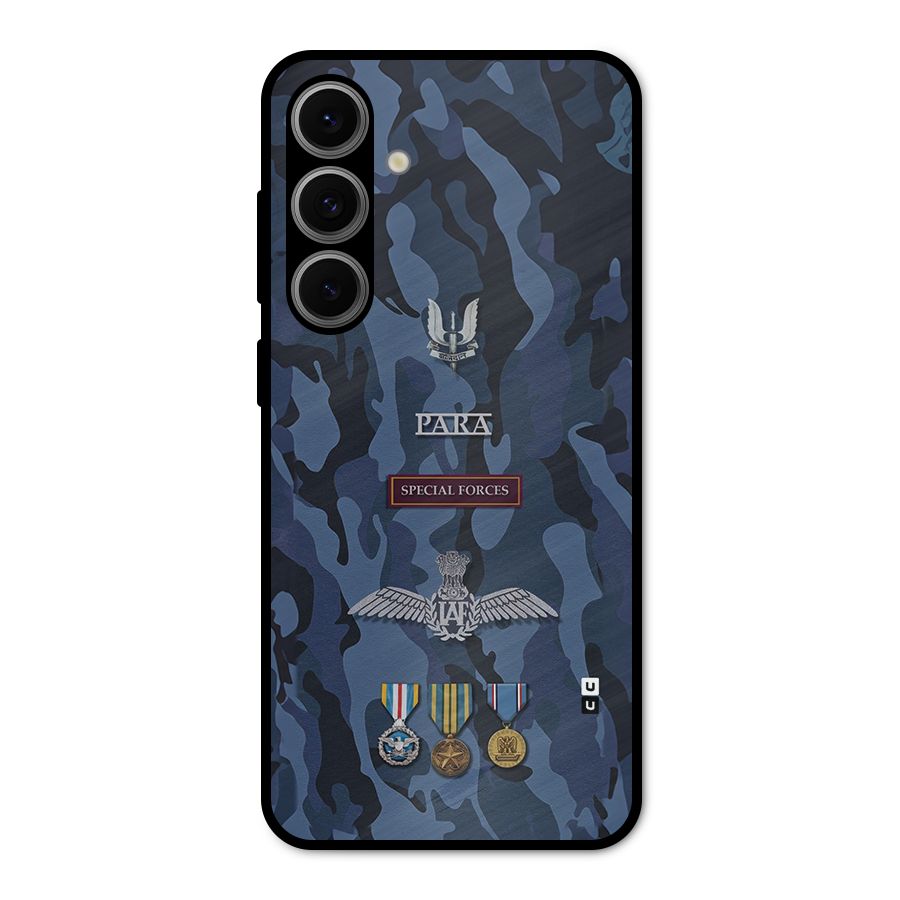 Special Forces Badge Metal Back Case for Galaxy S24 FE