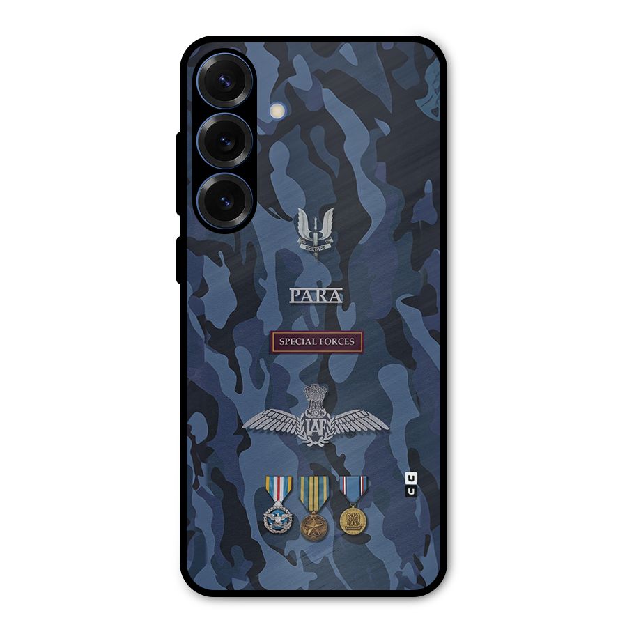 Special Forces Badge Metal Back Case for Galaxy S25 Plus