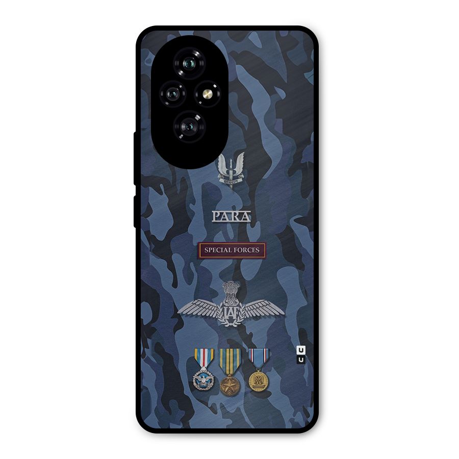 Special Forces Badge Metal Back Case for Honor 200