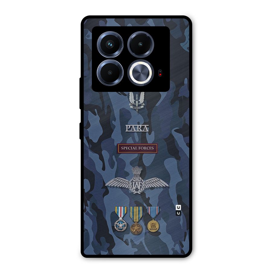 Special Forces Badge Metal Back Case for Infinix Note 40 5G