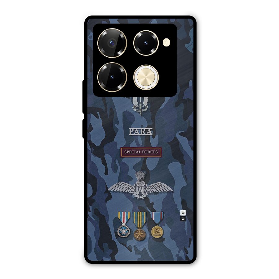 Special Forces Badge Metal Back Case for Infinix Note 40 Pro