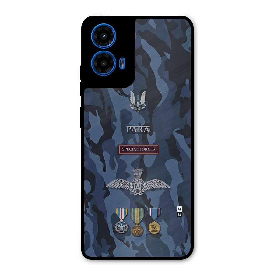 Special Forces Badge Metal Back Case for Moto G45
