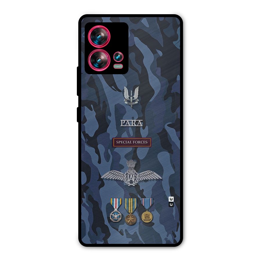 Special Forces Badge Metal Back Case for Motorola Edge 30 Fusion