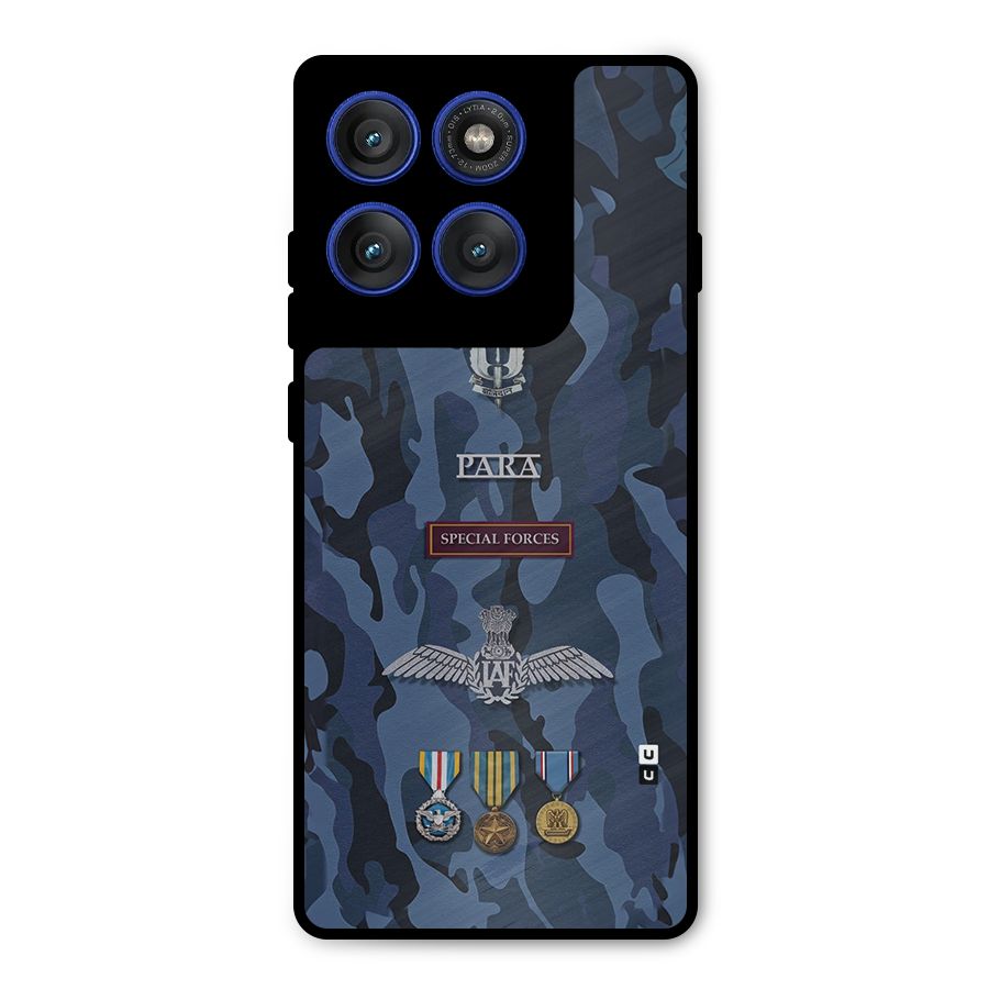 Special Forces Badge Metal Back Case for Motorola Edge 60 Pro