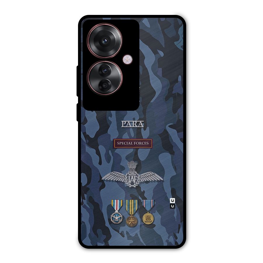 Special Forces Badge Metal Back Case for Oppo F25 Pro