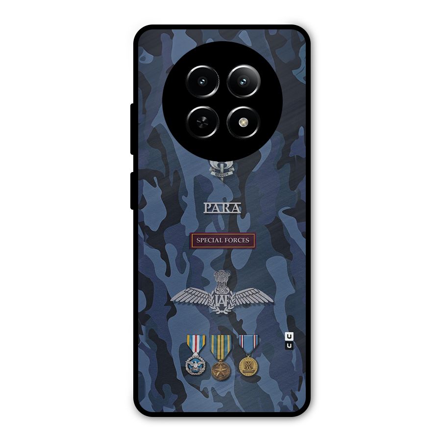 Special Forces Badge Metal Back Case for Realme 12 5G