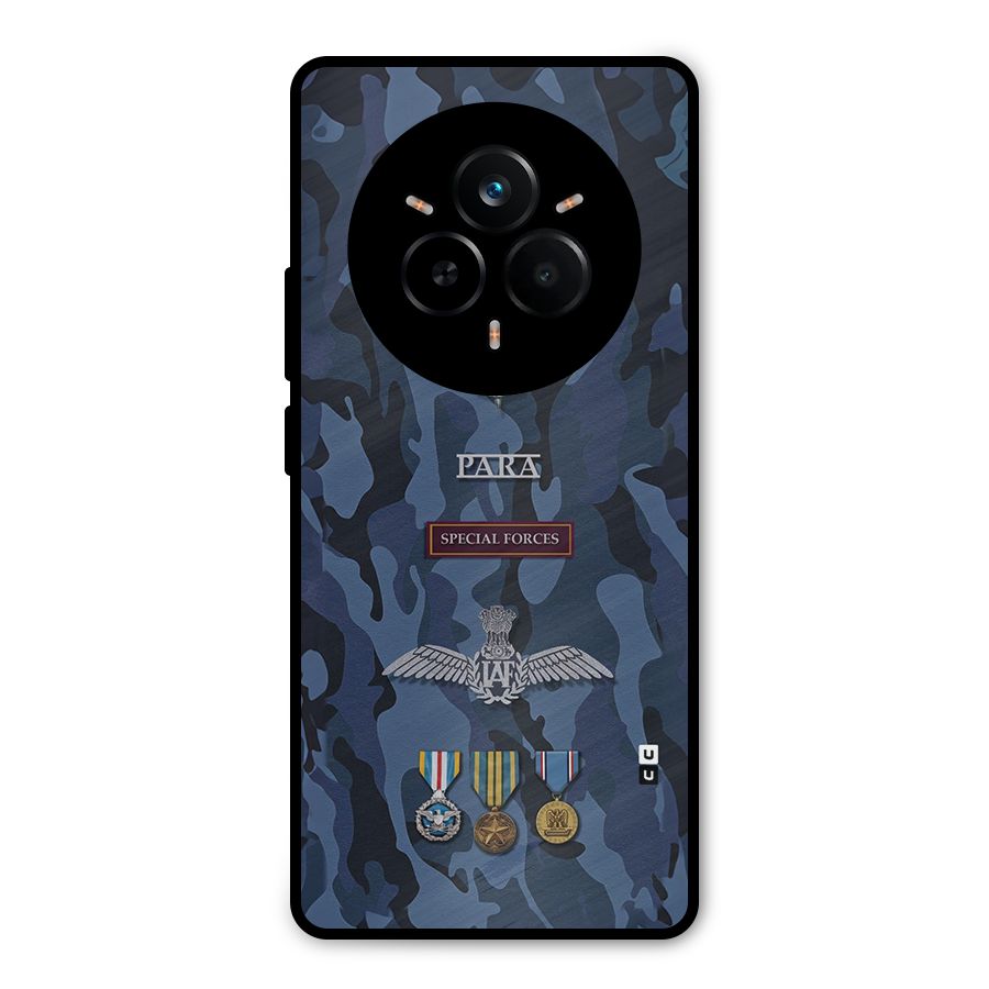 Special Forces Badge Metal Back Case for Realme 14 Pro Plus