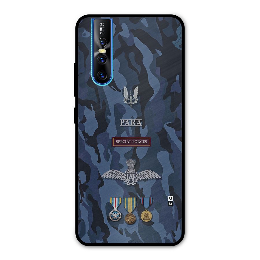 Special Forces Badge Metal Back Case for Vivo V15 Pro