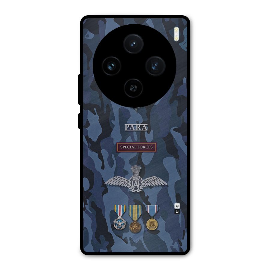 Special Forces Badge Metal Back Case for Vivo X100
