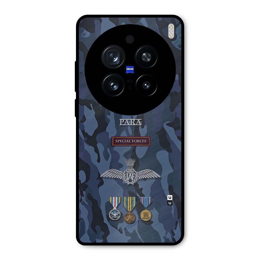 Special Forces Badge Metal Back Case for Vivo X200 Pro