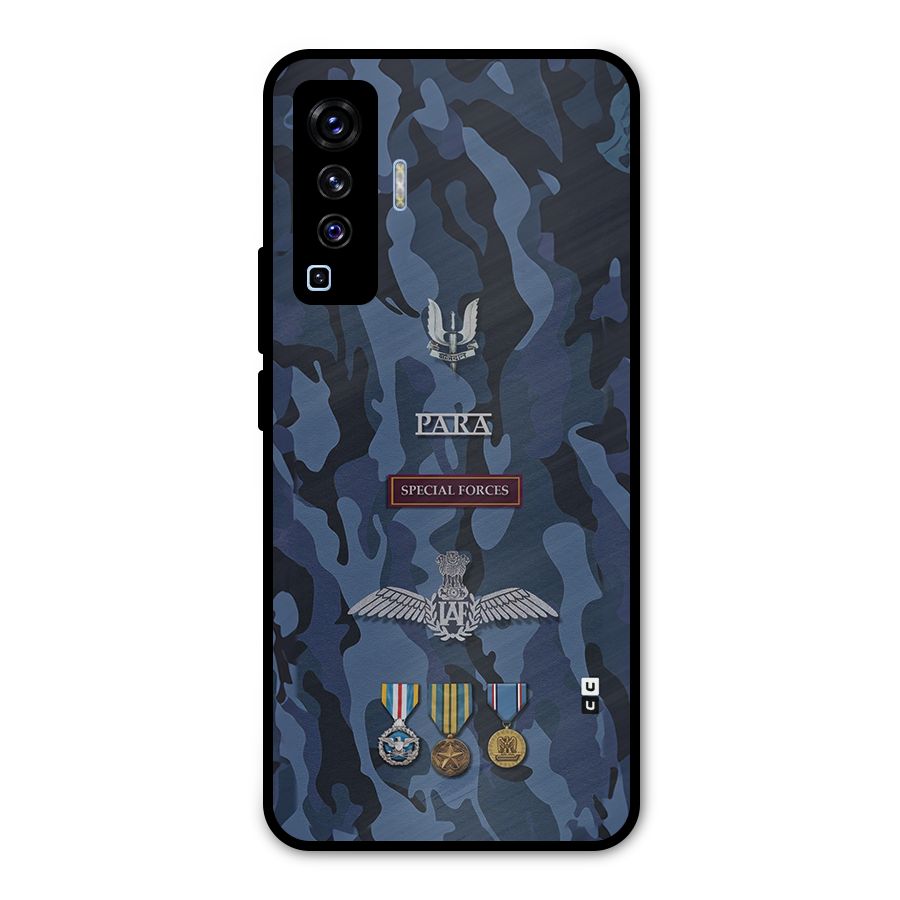 Special Forces Badge Metal Back Case for Vivo X50