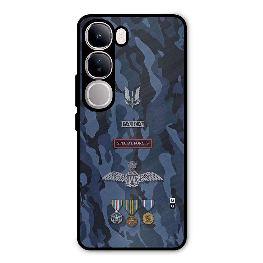 Special Forces Badge Metal Back Case for Vivo Y300