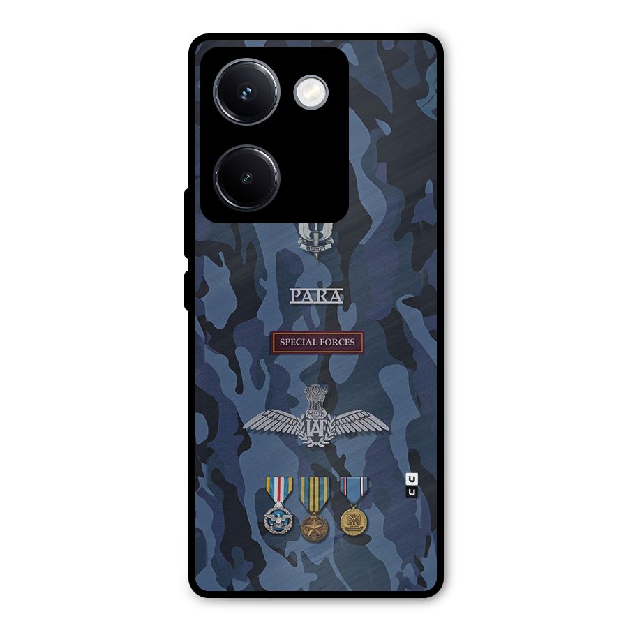 Special Forces Badge Metal Back Case for Vivo Y300 Plus