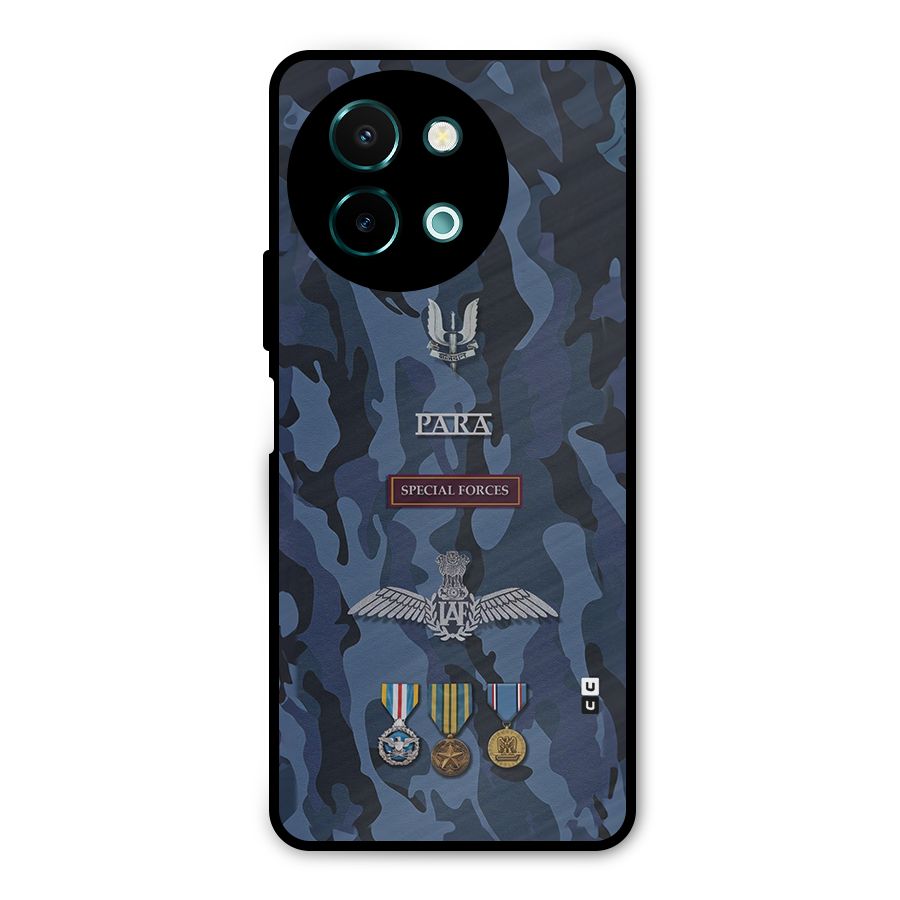 Special Forces Badge Metal Back Case for Vivo Y58