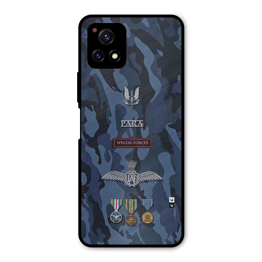 Special Forces Badge Metal Back Case for Vivo Y72 5G