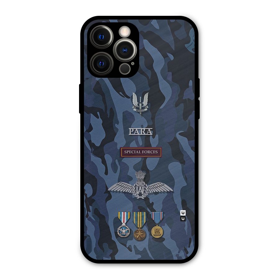 Special Forces Badge Metal Back Case for iPhone 12 Pro Max