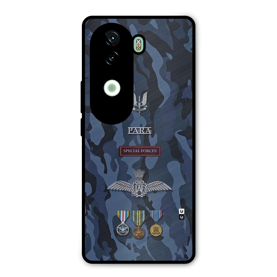 Special Forces Badge Metal Back Case for iQOO Z9s