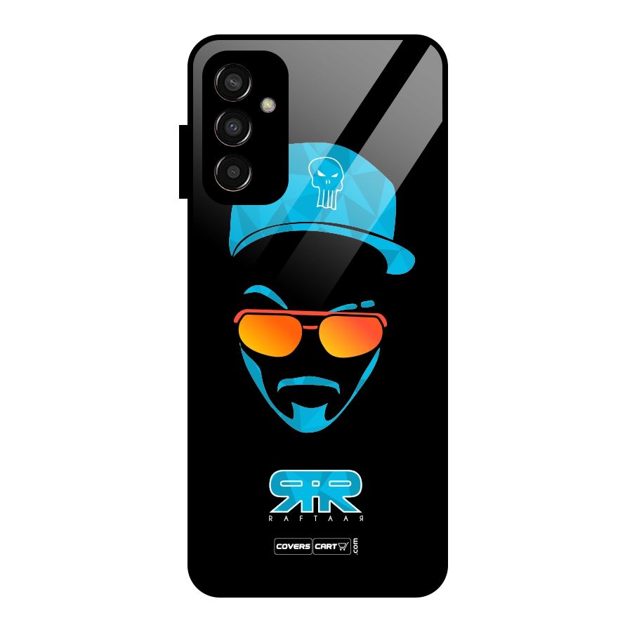 Special Raftaar Edition Blue Glass Back Case for Galaxy F13