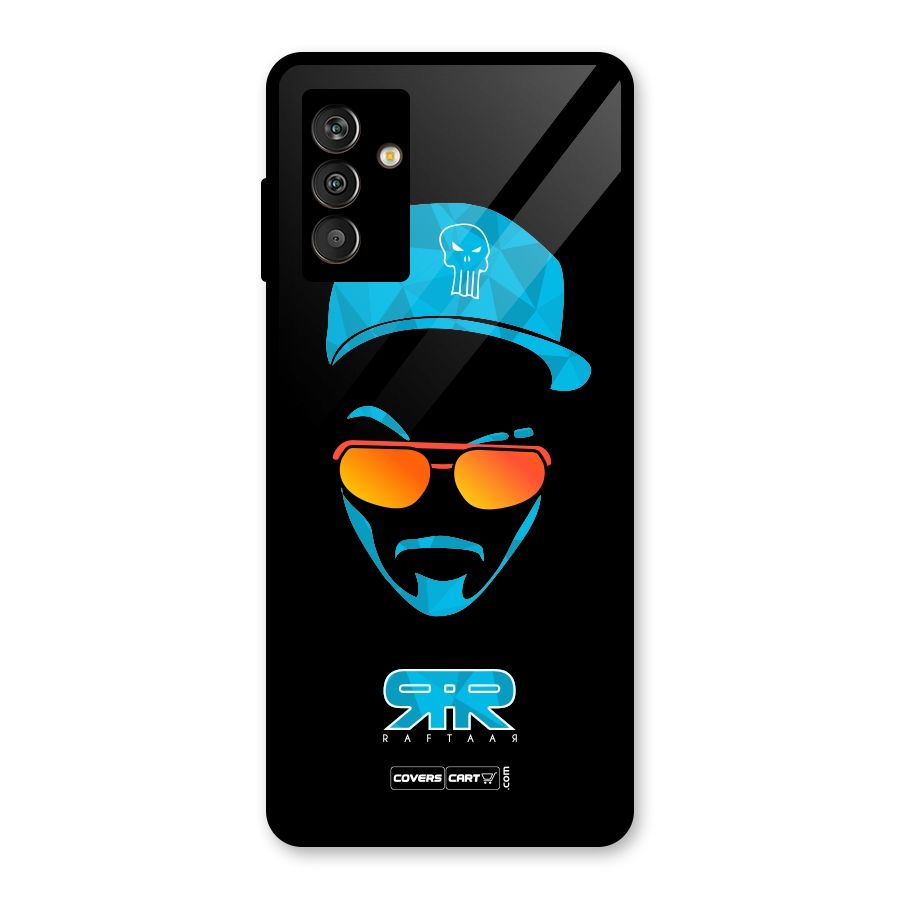 Special Raftaar Edition Blue Glass Back Case for Galaxy M13