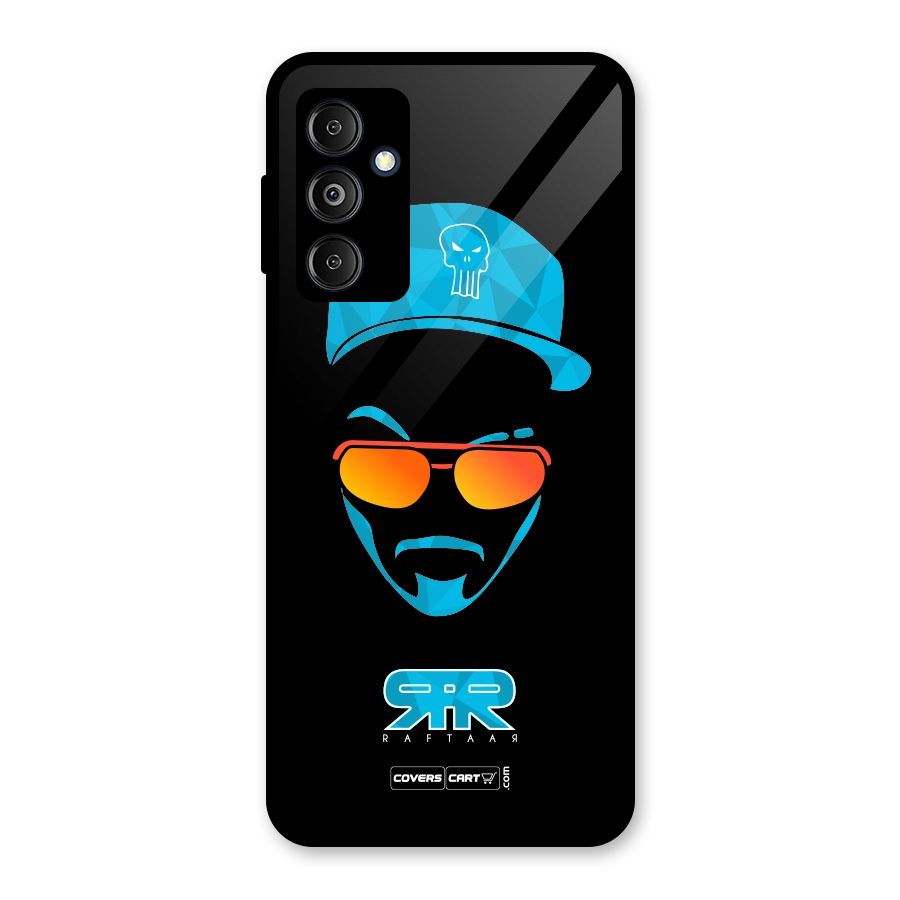 Special Raftaar Edition Blue Glass Back Case for Galaxy M14 5G