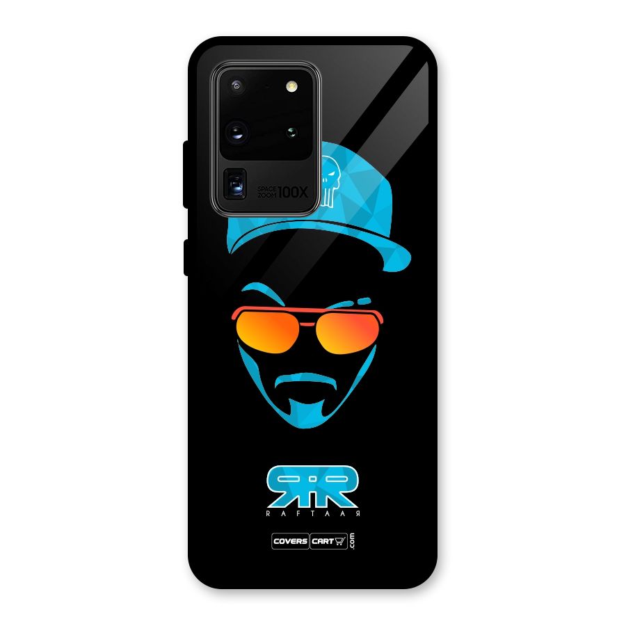 Special Raftaar Edition Blue Glass Back Case for Galaxy S20 Ultra