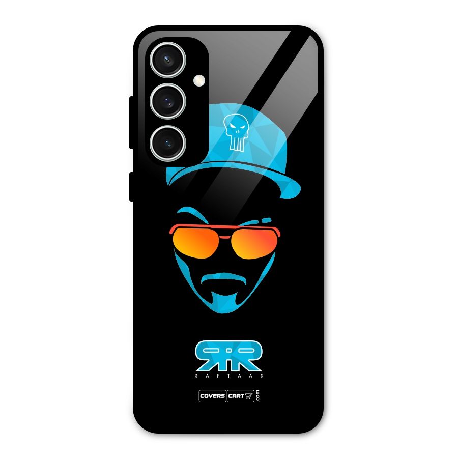 Special Raftaar Edition Blue Glass Back Case for Galaxy S23 FE