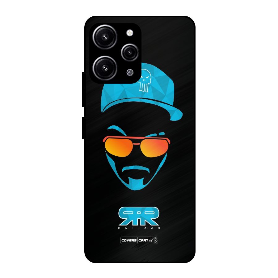 Special Raftaar Edition Blue Glass Back Case for Redmi 12 4G