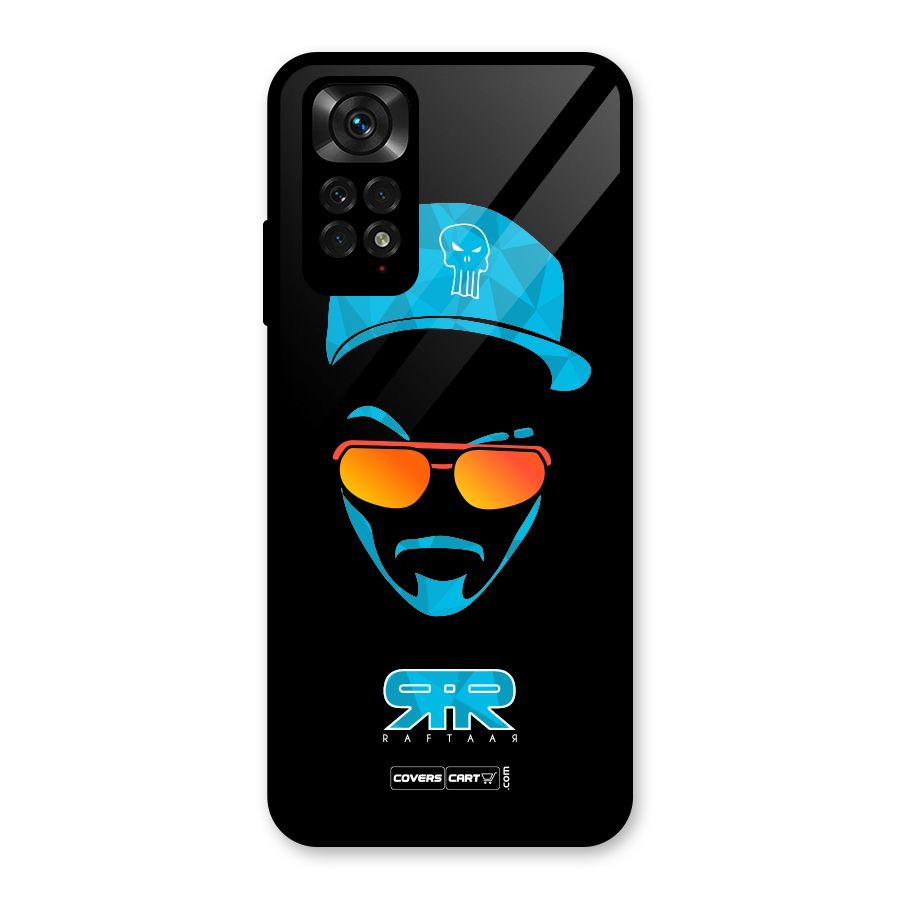 Special Raftaar Edition Blue Glass Back Case for Redmi Note 11S