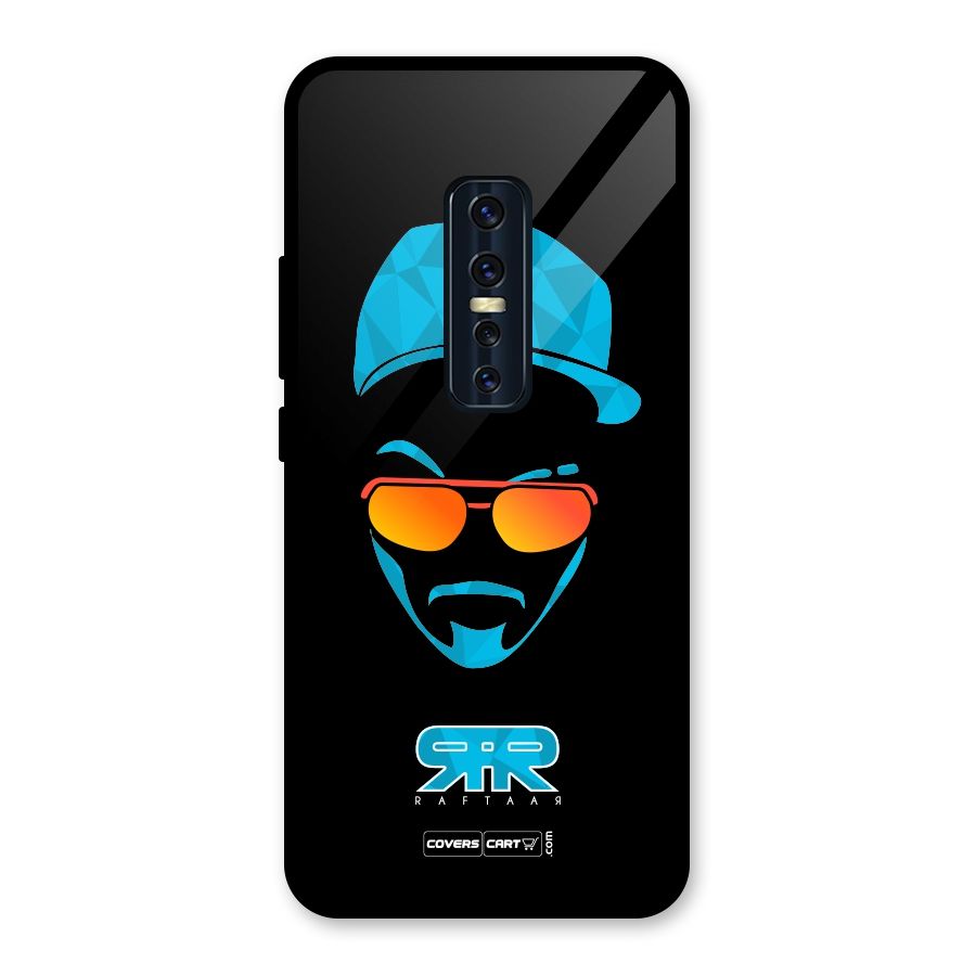 Special Raftaar Edition Blue Glass Back Case for Vivo V17 Pro