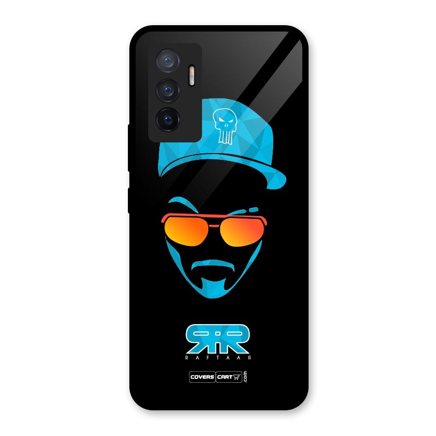 Special Raftaar Edition Blue Glass Back Case for Vivo V23e